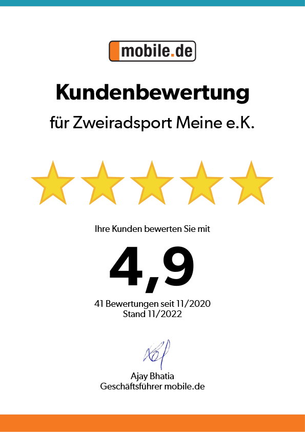 Kundenbewertung Zweiradsport Meine mobile.de